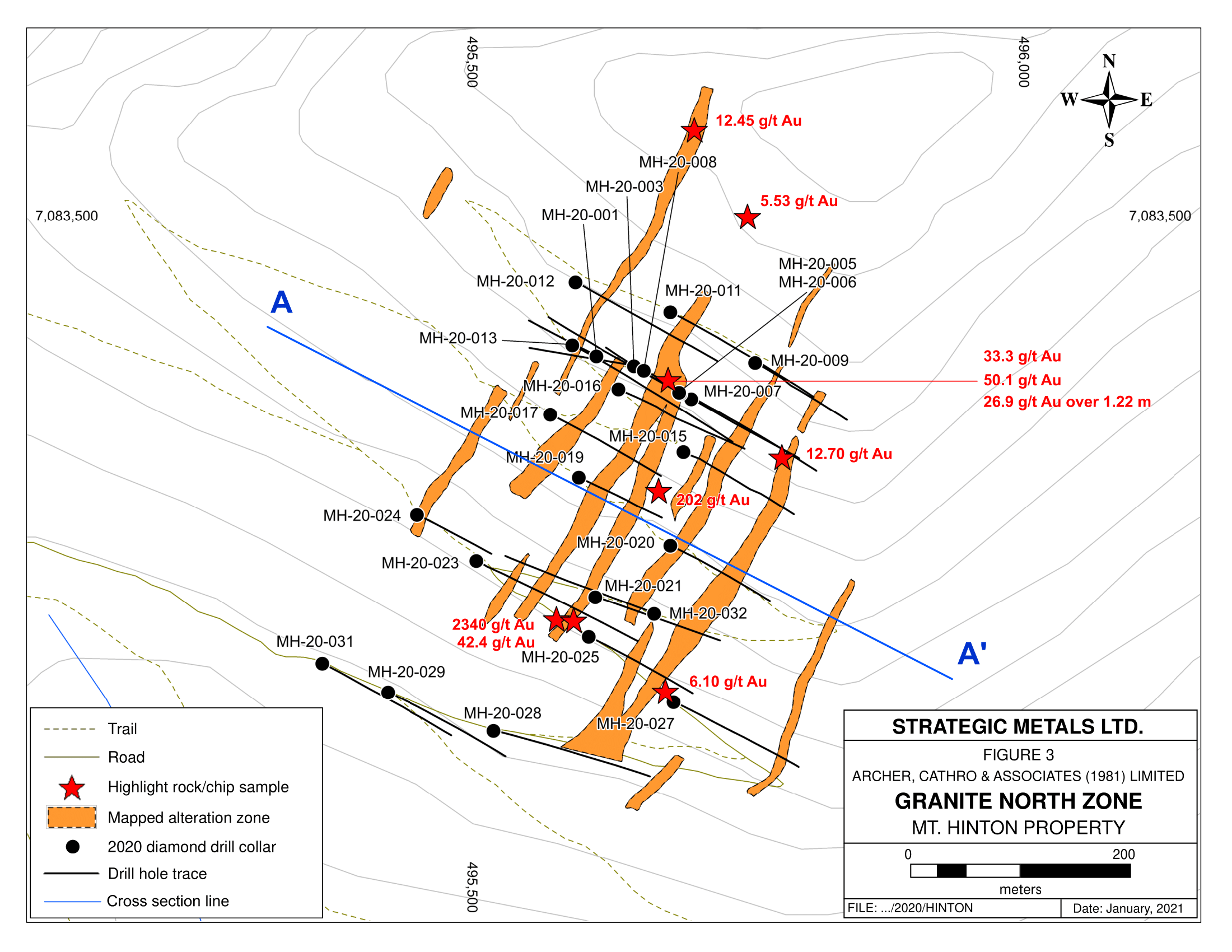 Granite North Zone plan view